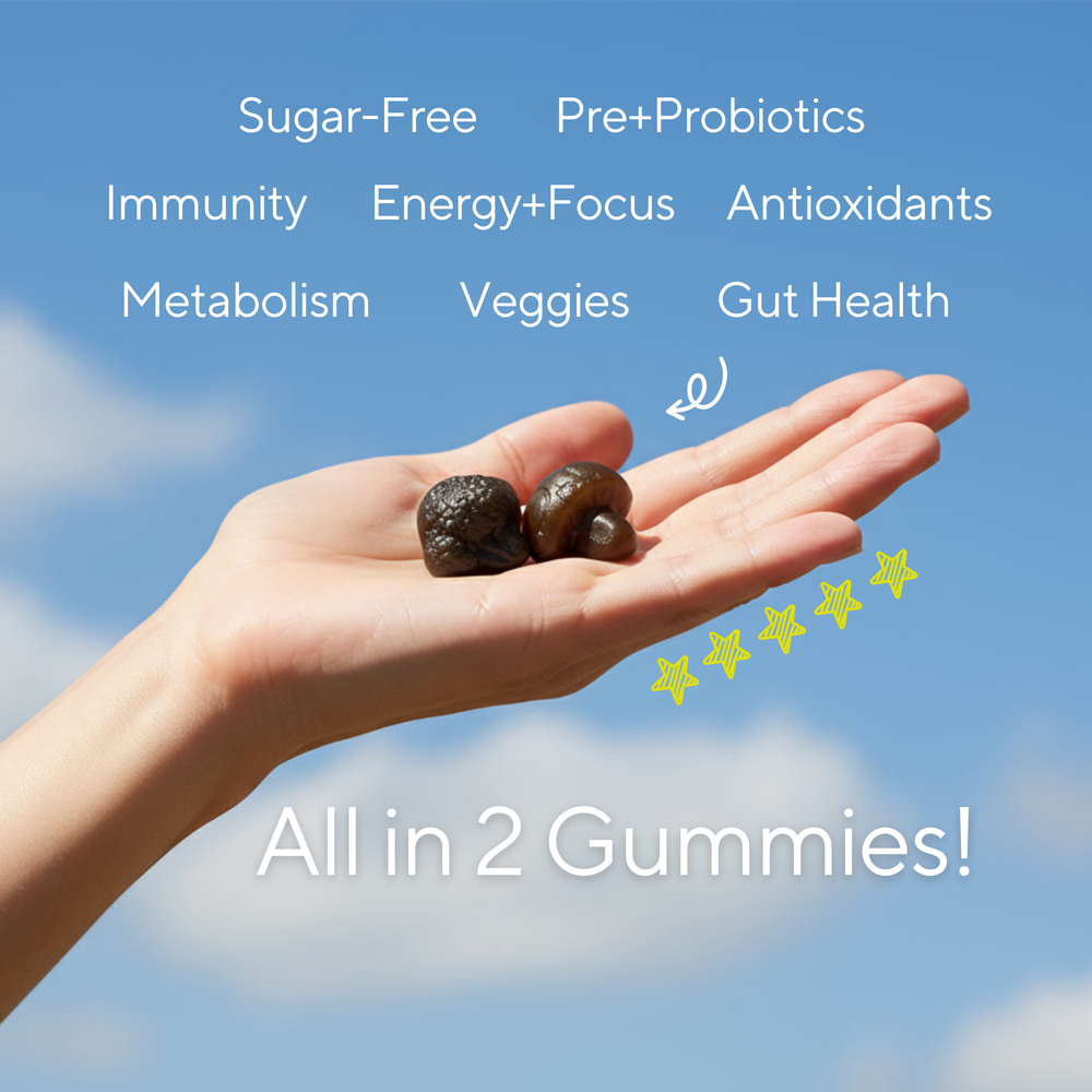 Sugar-Free Daily Greens Gummies - Raspberry Flavor, 30 Day Supply, 60 Count